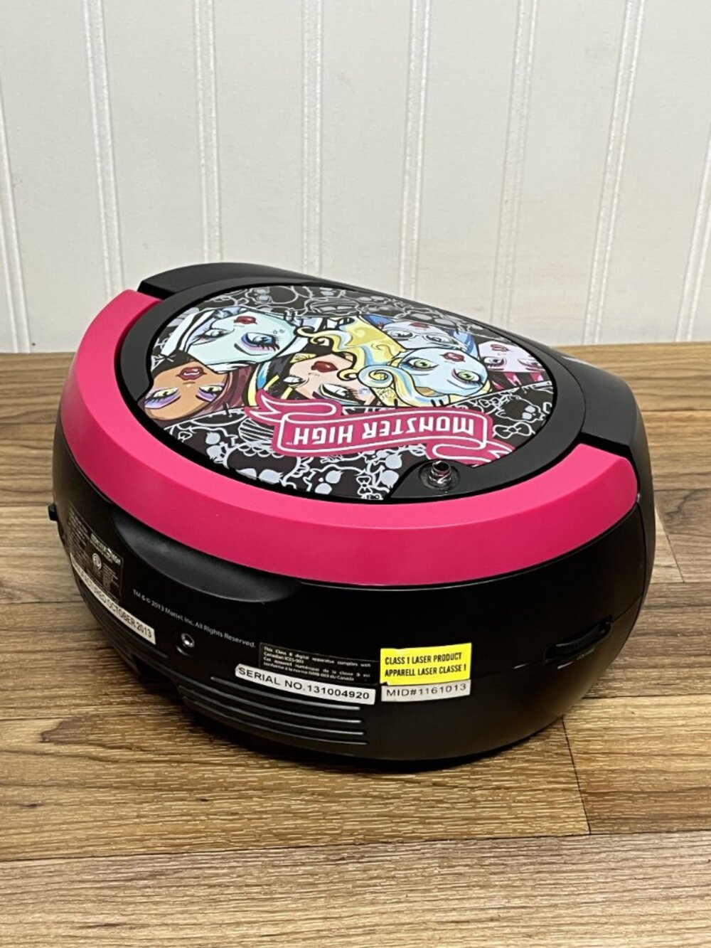 Monster High Pink CD Boombox Portable Player Radio 56049-TRU 2014 TESTED WORKS - Picture 10 of 12